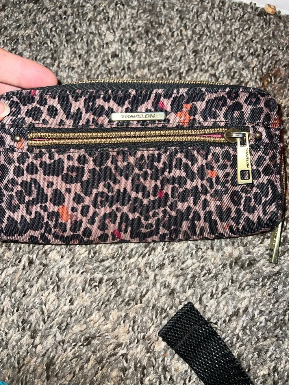 Travelon cheetah print Wallet